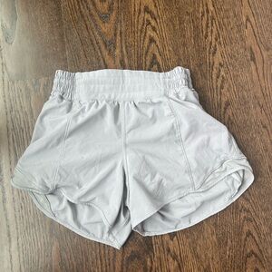 Grey lululemon hotty hots 4inch size 4 WITH TAGS